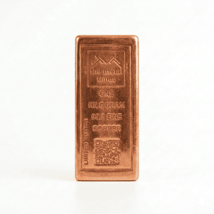 Pure Copper Bar 1KG 99.9 Fine - The Metal Times Store