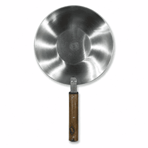 polished aluminium tawa , back , gm cookware, the metal times store