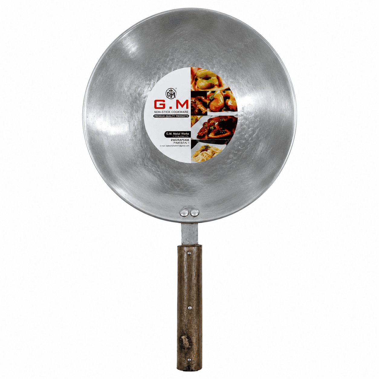 polished aluminium tawa, front , GM cookware , the Metal Times Store